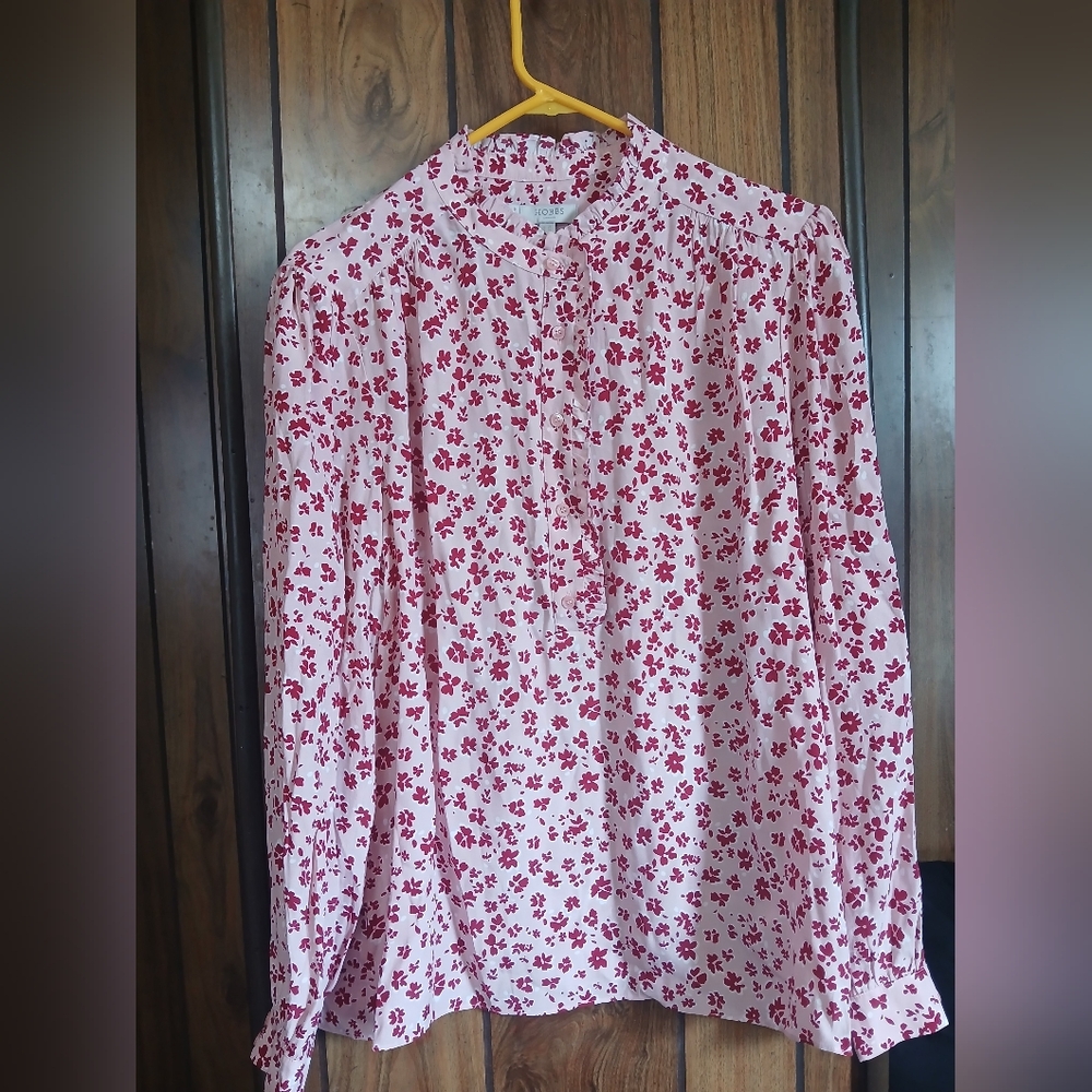 Hobbs London Flloral Pink Blouse